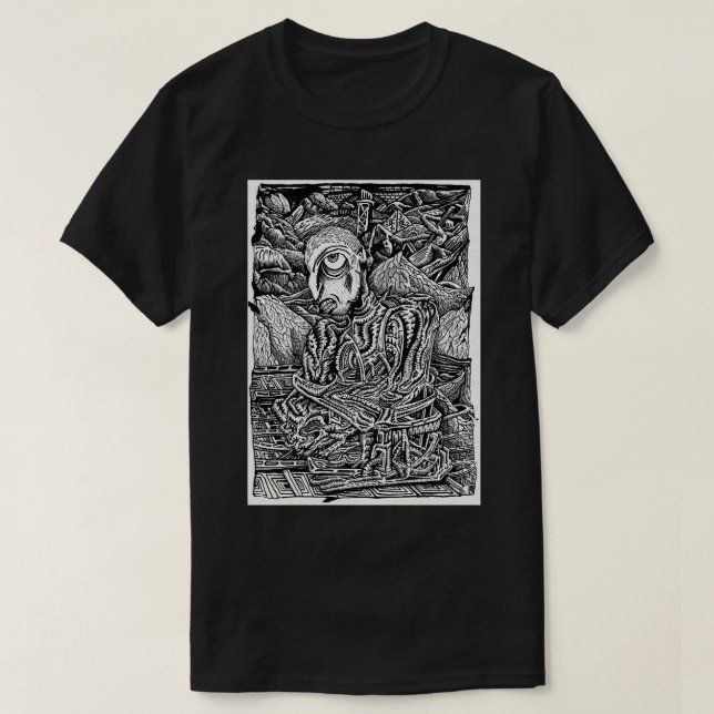 Camiseta Stranded, por Brian Benson (Frente do Design)