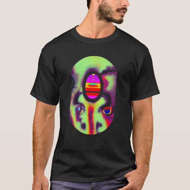 Camiseta Strangecore Weirdcore Aesthetic Creepy Eyes (Frente)