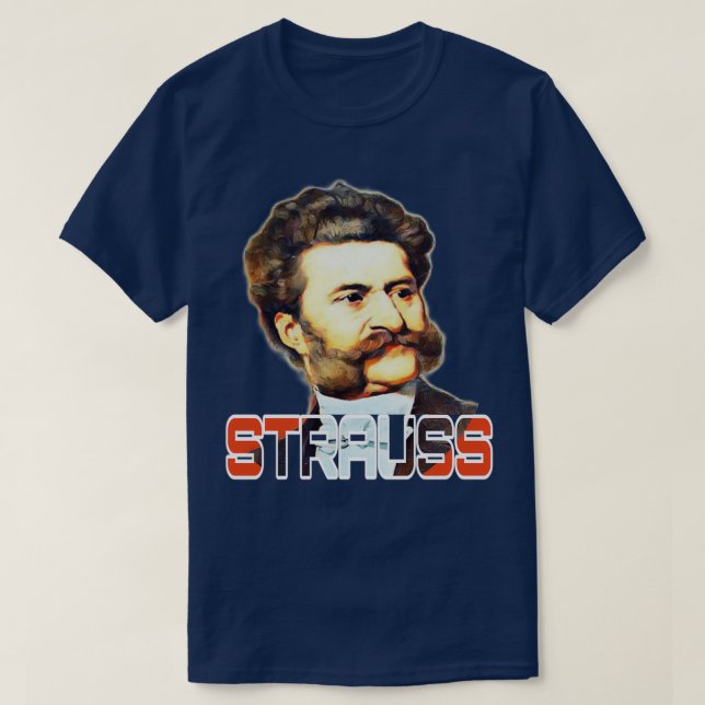 Camiseta strauss johann strauss (Frente do Design)