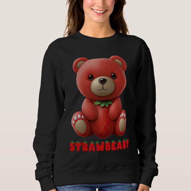 Camiseta Strawbeary Strawberry Bear Cute Berry Animal Bear (Frente)