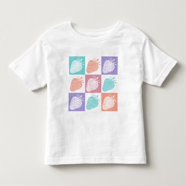 Camiseta Strawberries Colorful Summer (Frente)