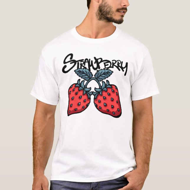 Camiseta Strawberries streetwear (Frente)