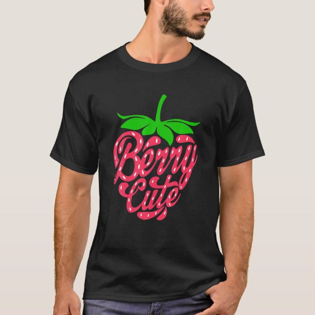 Camiseta Strawberry Berry Cute Summer Fruta Para Berry Love (Frente)