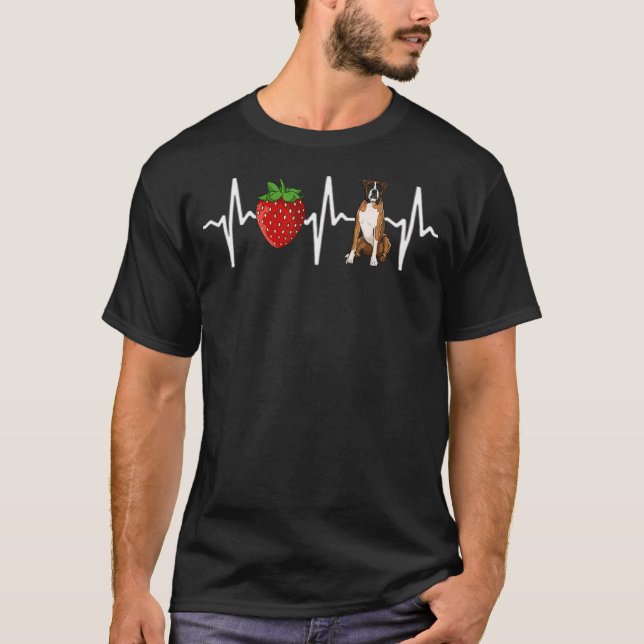 Camiseta Strawberry Boxer Heartbeat (Frente)