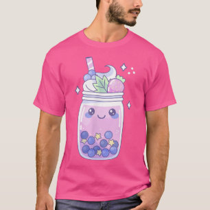 Camiseta Strawberry Bubble milk Tea Boba Cute Kawaii Aesthe