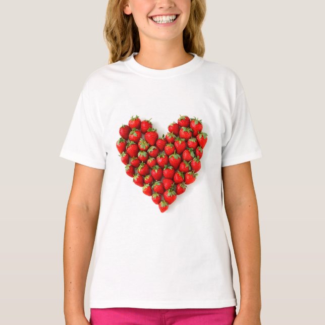 Camiseta Strawberry Heart (Frente)