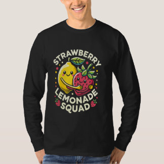 Camiseta Strawberry Lemonade Squad Cute Kawaii Design
