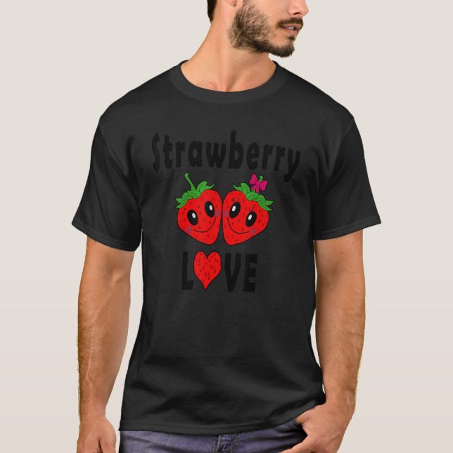 Camiseta Strawberry Love Strawberries  Costume 1 (Frente)
