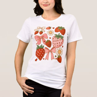 Camiseta Strawberry Lovers Cute Fruit Festive