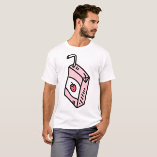Camiseta Strawberry milk carton