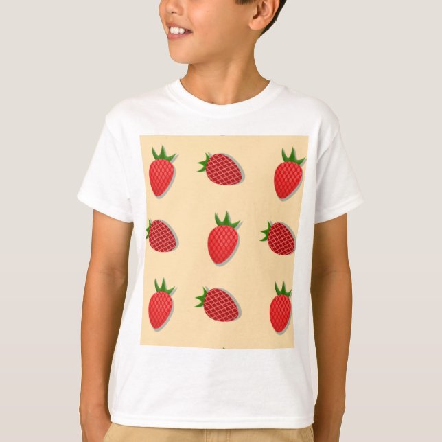 Camiseta Strawberry pattern for fruit summertime good vibes (Frente)