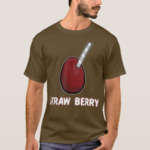 Camiseta Strawberry Puns de Verão Frutas Engraçadas Veg Com