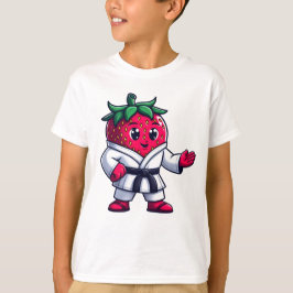 Camiseta Strawberry Sensei: Ensinando Movimentos e Berry Go