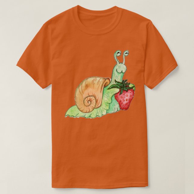 Camiseta Strawberry Snail (Frente do Design)
