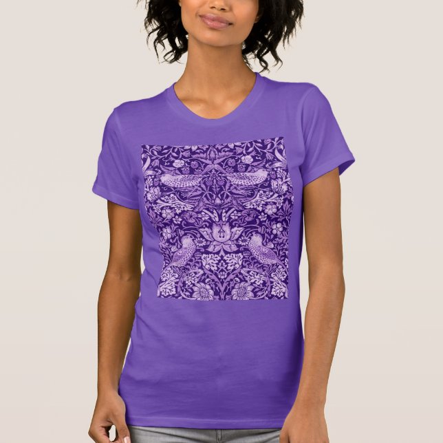 Camiseta Strawberry Thef Purple, William Morris (Frente)