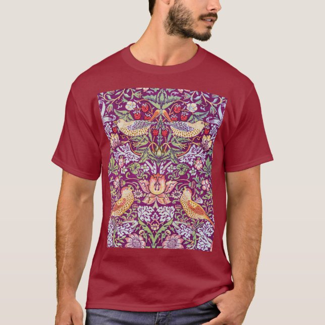 Camiseta Strawberry Thef Red, William Morris (Frente)