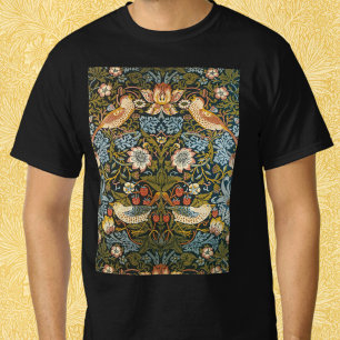 Camiseta Strawberry Theves por William Morris, Vintage Art