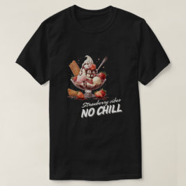 Camiseta Strawberry Vibes Black T Shirt