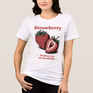 Camiseta Strawberry Vintage Art - Docinho Que Se Pode Saber