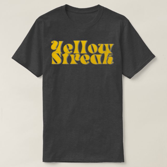 Camiseta Streak Amarelo (Frente do Design)