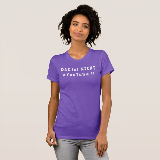 Camiseta #StreamerGirl Twitch deutsch violett (Frente Completa)