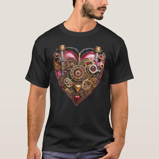 Camiseta Streampunk Heart Ruby Valentine (Frente)