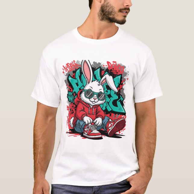 Camiseta Street Art Bunny Swag (Frente)