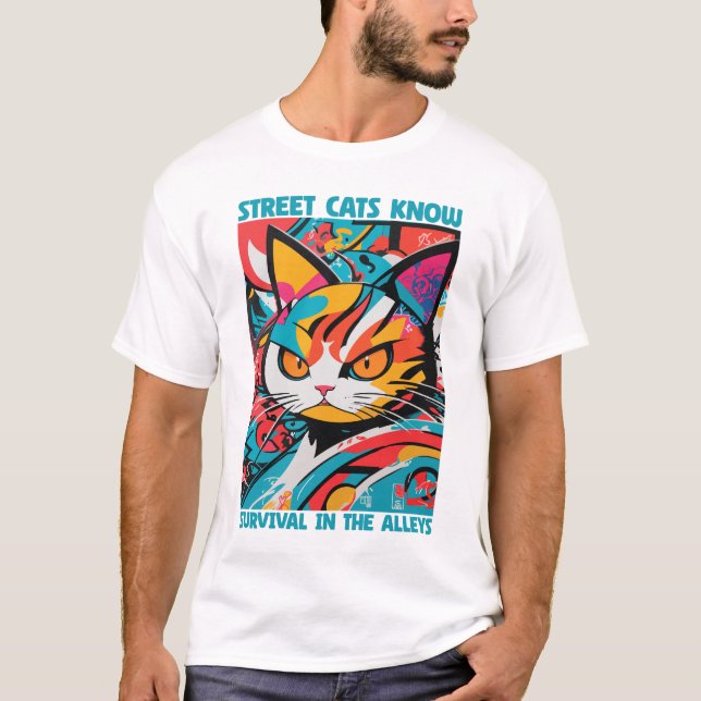 Camiseta Street Cats Survive (Frente)