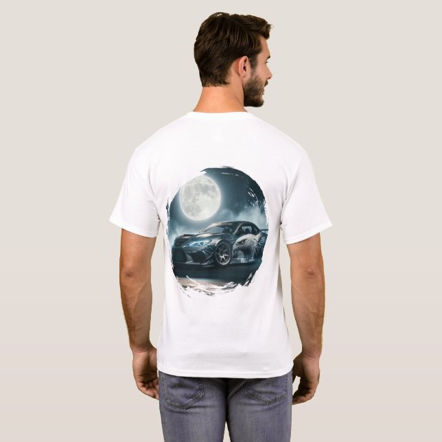 Camiseta Street Eagle Moonlight Drift Car (Parte Traseira Completa)