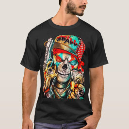 Camiseta Street Hustle Skull Graphic - Urban King Edition
