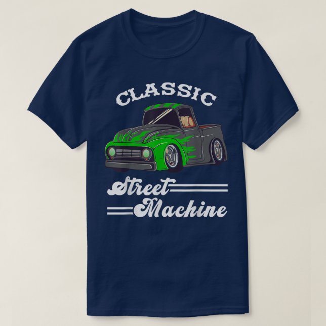 Camiseta Street Machine Classic Pickup Truck Custom Hot Rod (Frente do Design)