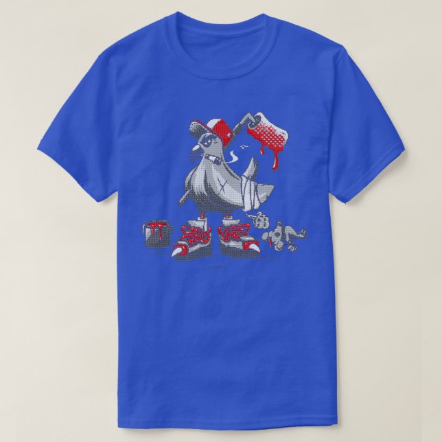 Camiseta Street Pigeon 3 (Frente do Design)