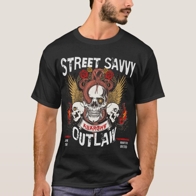 Camiseta Street Savvy Outlaw Design (Frente)