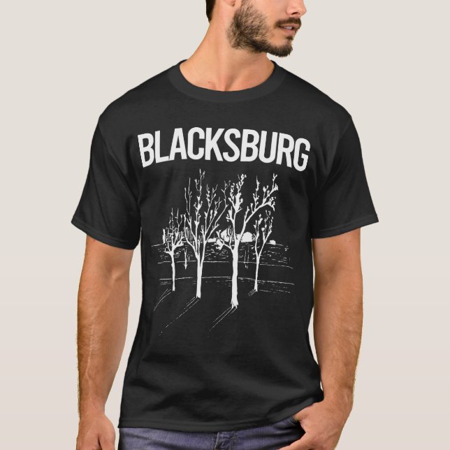 Camiseta Street Trees Blacksburg (Frente)