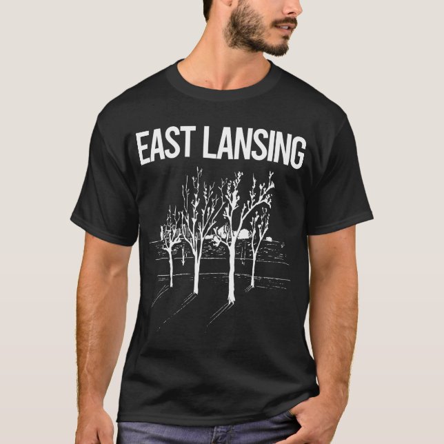 Camiseta Street Trees East Lansing (Frente)