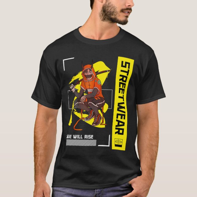 Camiseta Streetwear retrorados (Frente)
