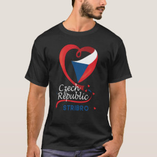 Camiseta Stribro República Checa Bandeira do Coração Casaco