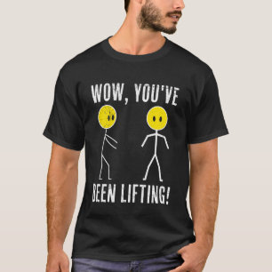 Camiseta Strichmännchen Você Levantou Lustig Academia