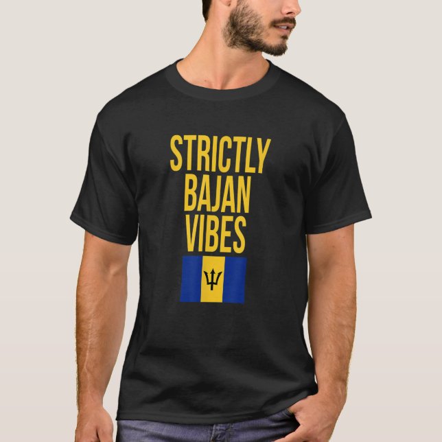 Camiseta Strictly Bajan Vibes Barbados Sinaliza a Independê (Frente)