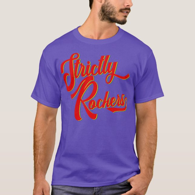 Camiseta Strictly Rockers Reggae Music Dancehall Dub (Frente)