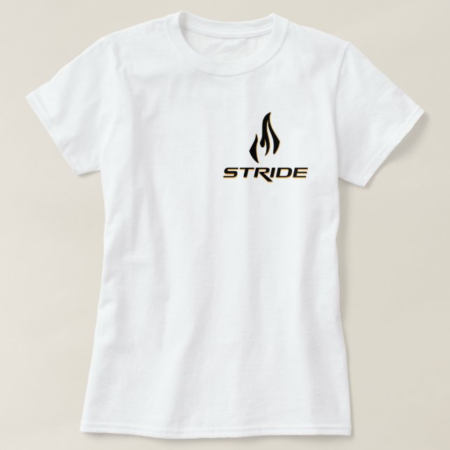 Camiseta STRIDE tee- feminina (Frente do Design)