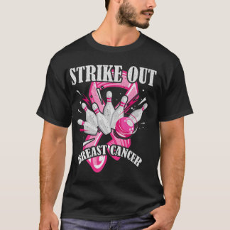 Camiseta Strike Out Breast Cancer Awareness Bowling Fighter
