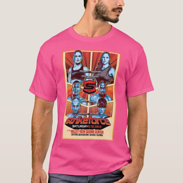 Camiseta Strikeforce Rousey Vs Kaufman (Frente)