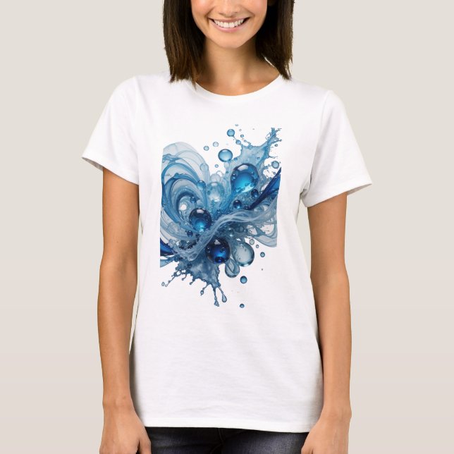 Camiseta Striking Blue WATER SPLASH Statement (Frente)