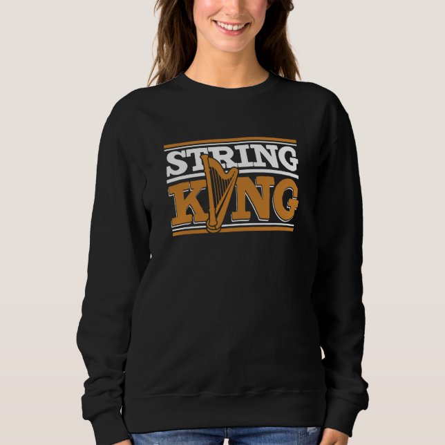Camiseta String King Pedal Harp Harpist Konghou Harp Player (Frente)