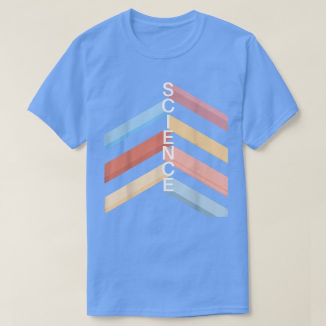 Camiseta Stripes Coloridas da Ciência (Frente do Design)