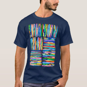 Camiseta Stripes Mínimas Pintadas À Mão