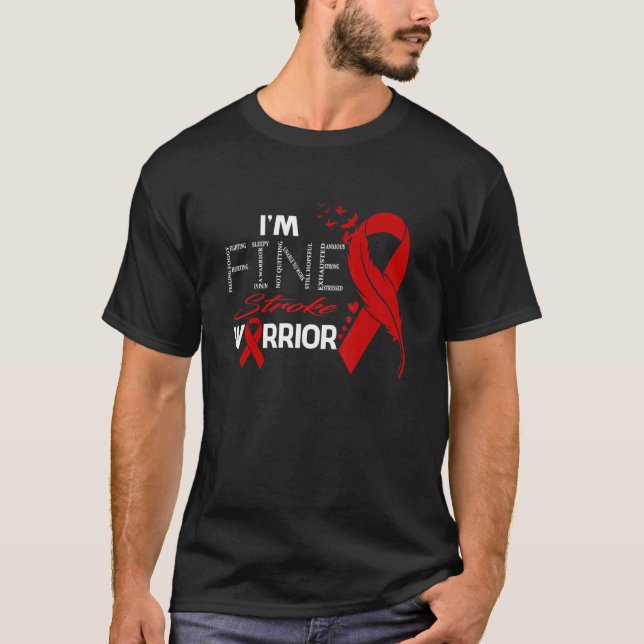 Camiseta Stroke Warrior, estou bem (Frente)