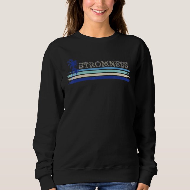 Camiseta Stromness Orkney Seaside Holiday Retro Surf Palm T (Frente)
