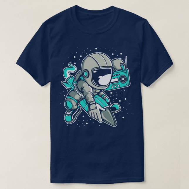 CAMISETA STRONAUT ROCKET (Frente do Design)